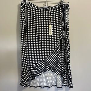 Max Studio Ruffle Wrap Skirt.